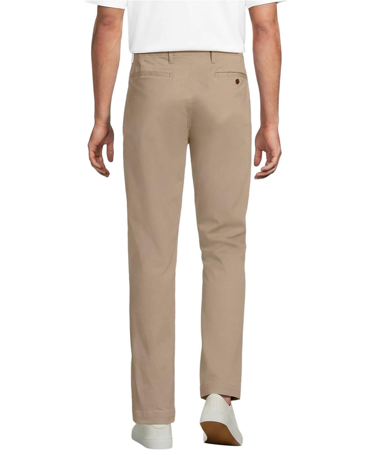Мужские брюки Lands' End Knockabout Classic Straight Fit Chino Pant, цвет: Пустынный рыжевато-коричневый — фото 3