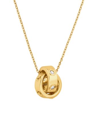 MICHAEL Logo Boyfriend Pendant Necklace