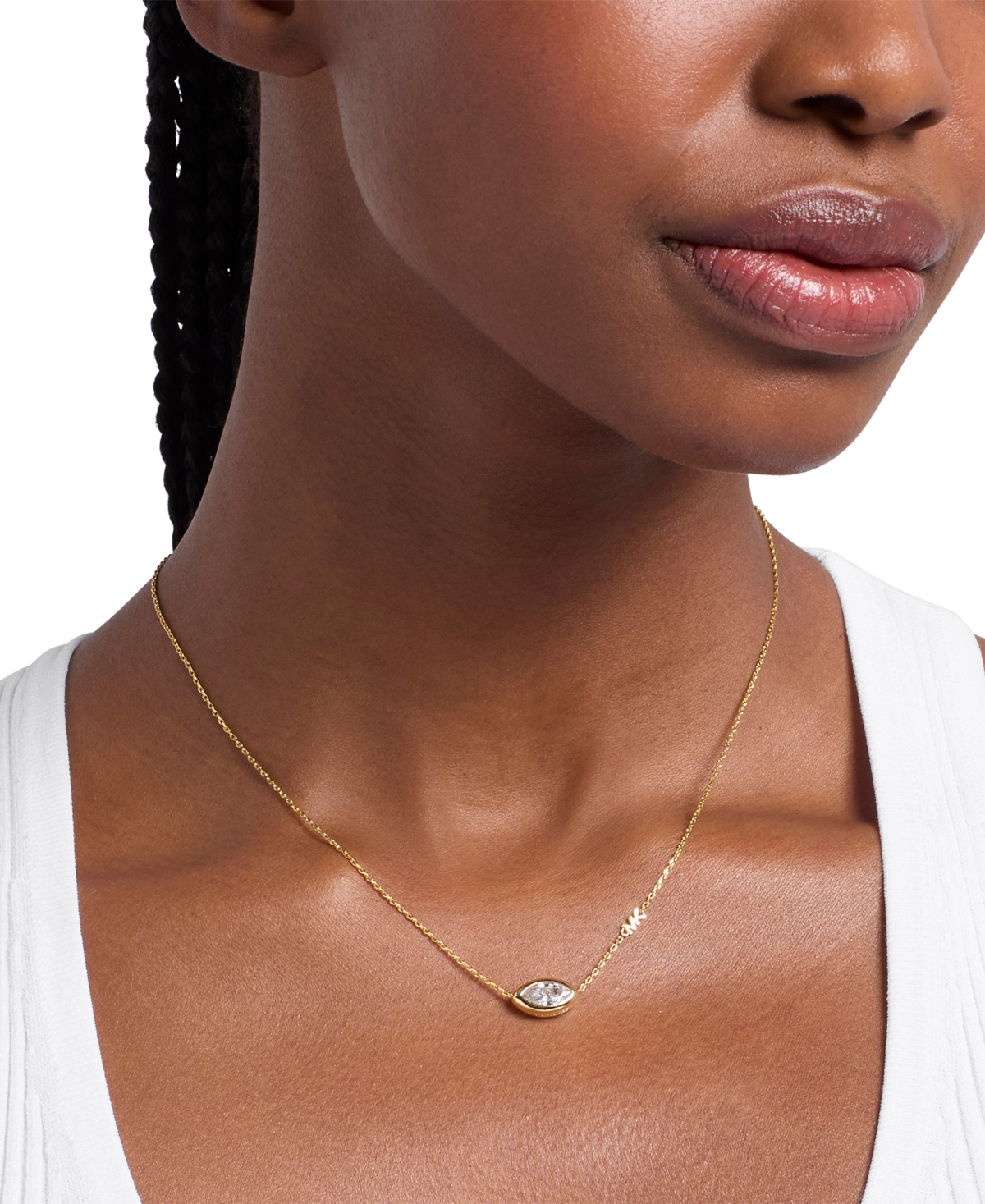 Michael Kors Marquise Pendant Necklace