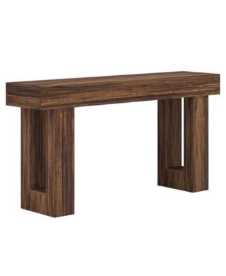 63 Inch Wood Sofa Table for Entryway and Living Room