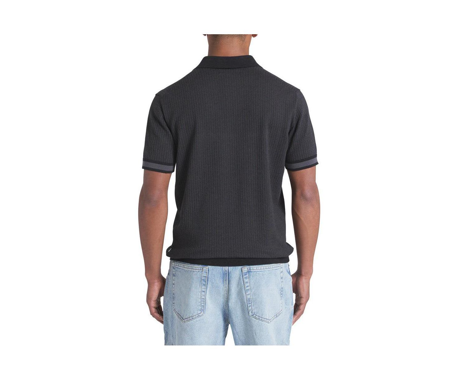 Мужские топы DKNY Rock land sweater polo, цвет: Чёрный — фото 2