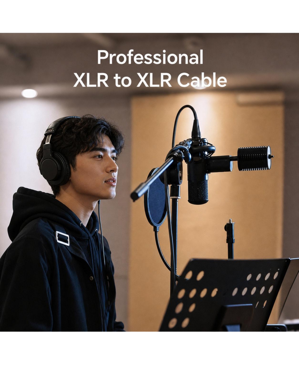 Lofree 3-Pin Xlr Microphone Cable, Oxygen-Free Copper, 10 ft., 2-Pack