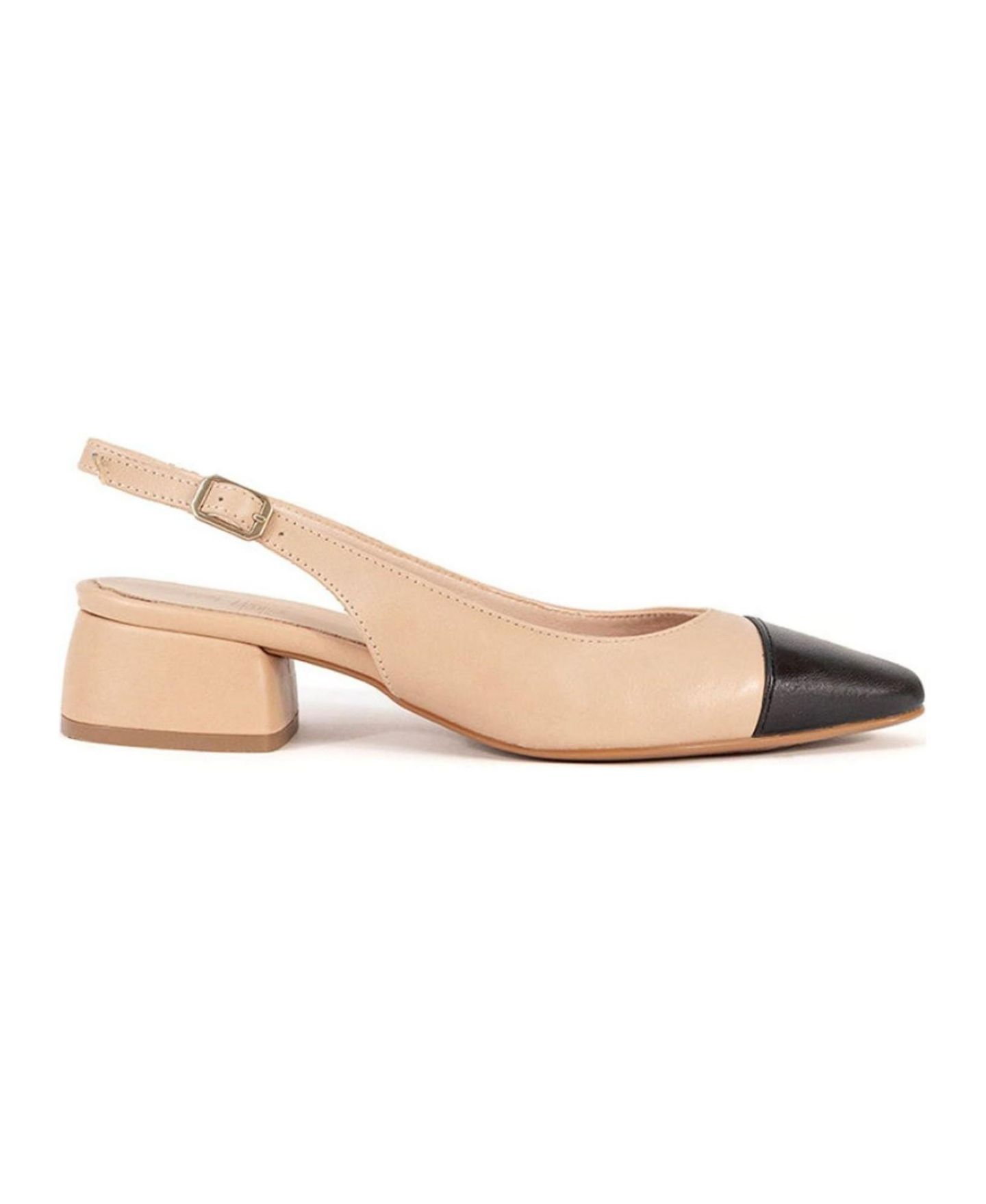 Женские балетки Menina Step Berta Ballet Flats, цвет: Телесный / Чёрный — фото 2