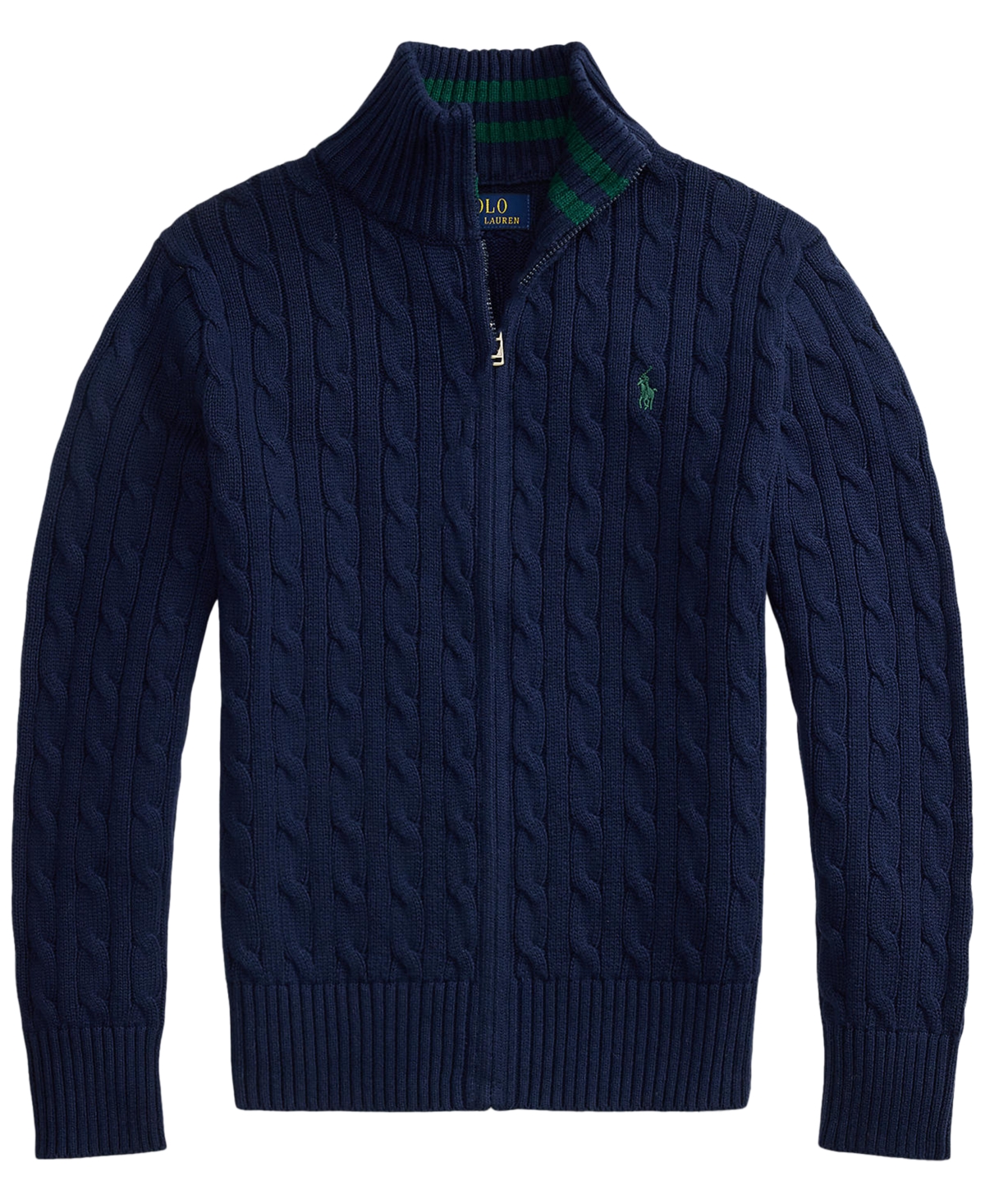 Polo Ralph Lauren Boys 8-20 Cable-Knit Full-Zip Sweater