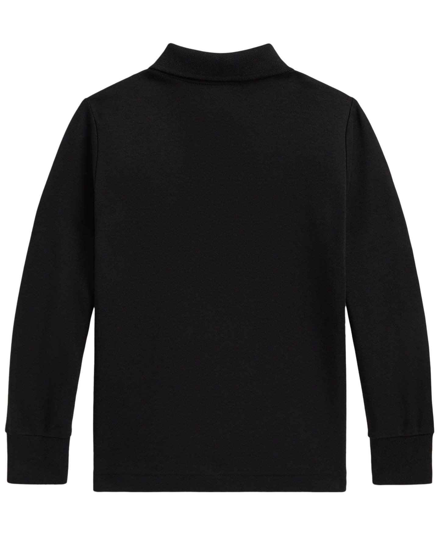 Поло Polo Ralph Lauren Soft Cotton Long-Sleeve Polo Shirt для мальчиков, цвет: Чёрный — фото 2