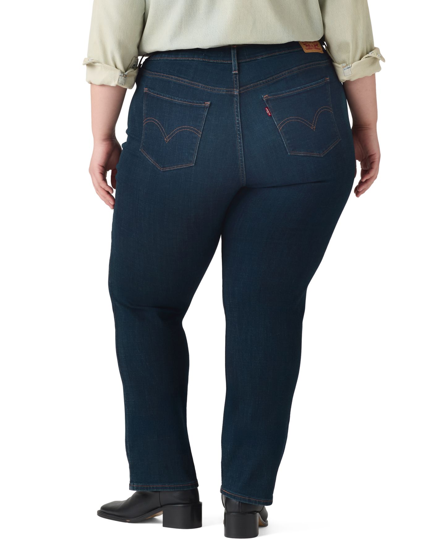Женские джинсы Levi's Trendy Plus Size Classic Straight Leg, цвет: Fresh Face — фото 2