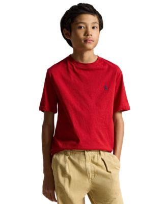 Boys' 8-20 Cotton Jersey Crewneck T-Shirt