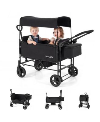 Baby 2 in 1 Baby Stroller Folding High Landscape Pushchair with Bassinet Mode