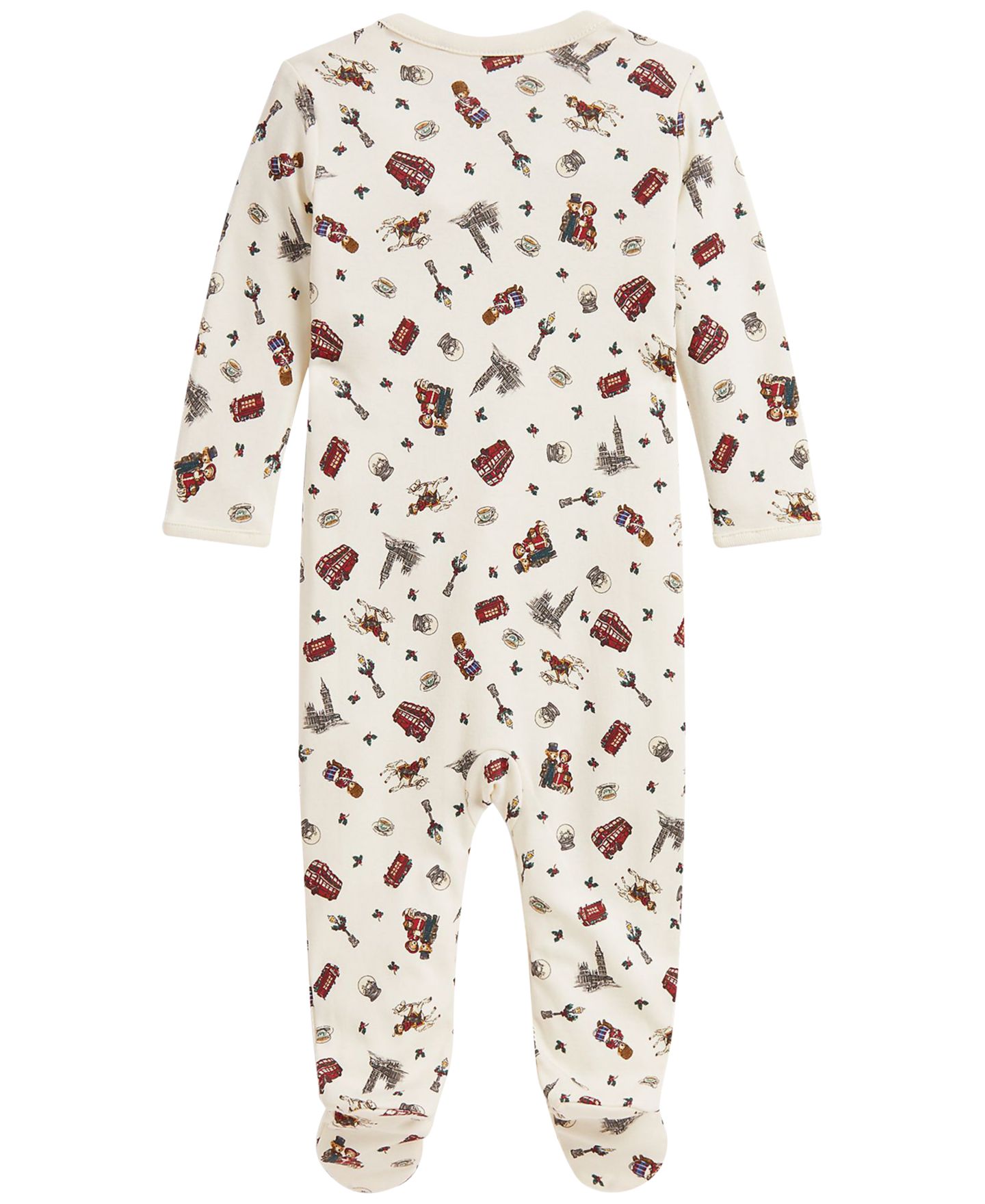 Комбинезон Polo Ralph Lauren Polo Bear Cotton Interlock Coverall для мальчиков-малышей, цвет: Winter Bearville — фото 2