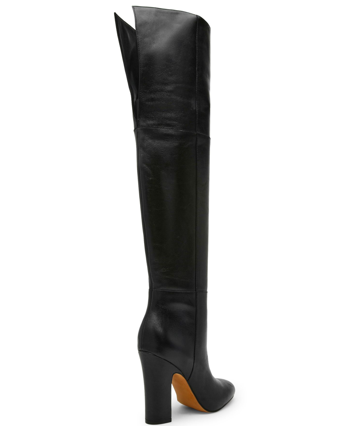 Женские ботинки Steve Madden Foretold Block Heel Over-the-Knee Dress Boots, цвет: Чёрный — фото 6