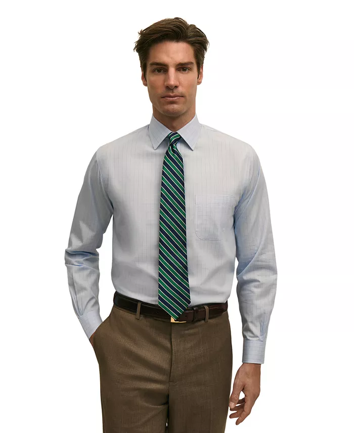 Men's Spread Collar Dress Shirt