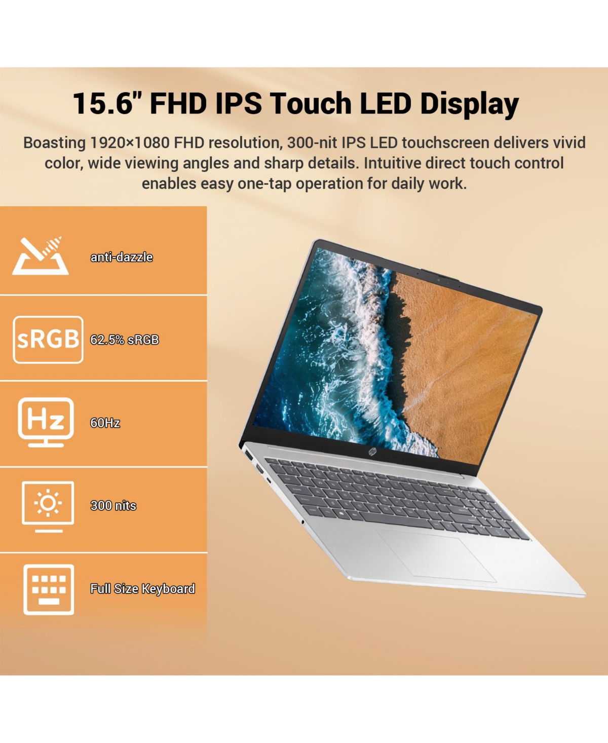 Hp Essential 15-fd2050wm 15.6" Touchscreen Laptop