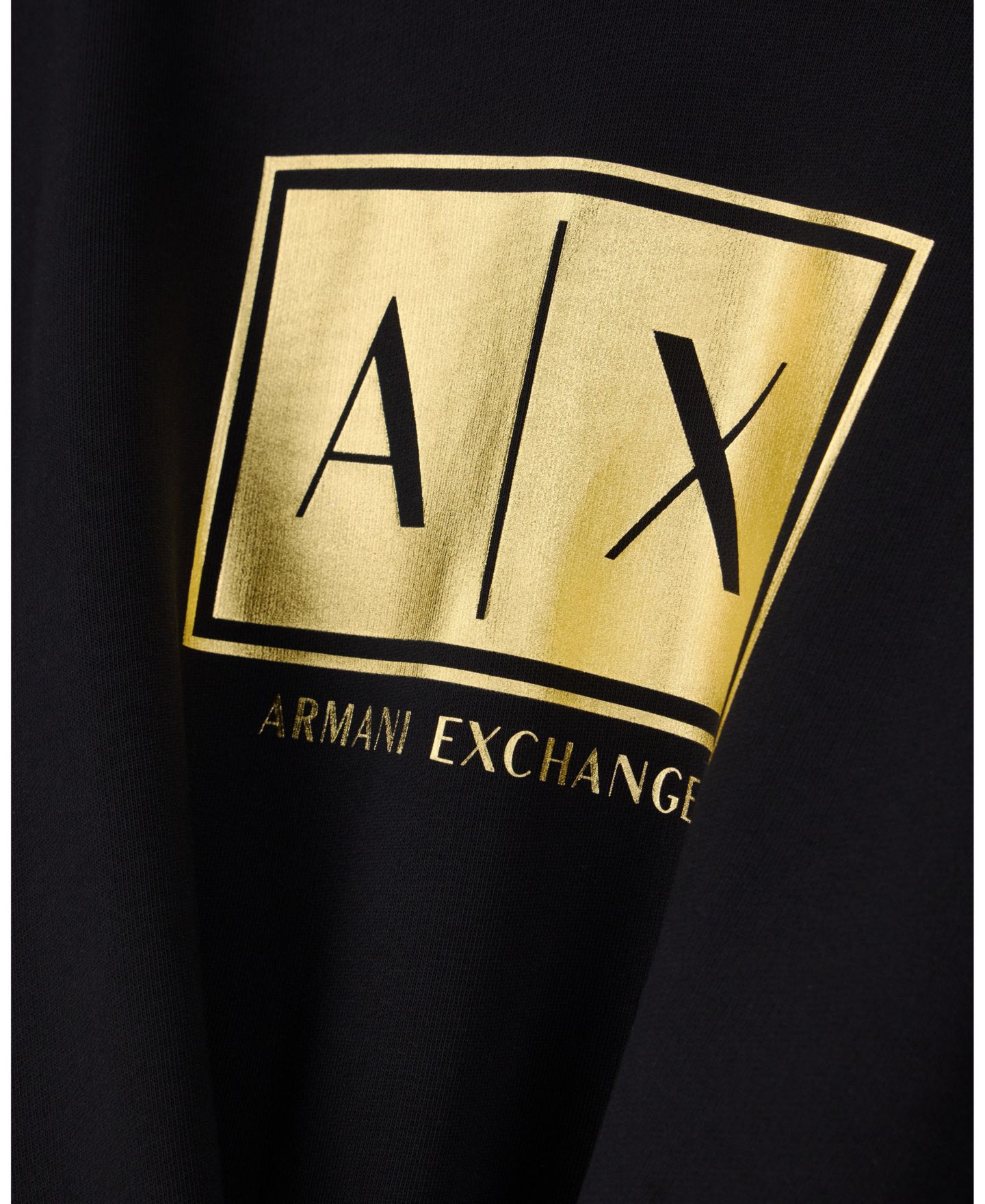 Мужское худи A|X Armani Exchange Black And Gold Box, цвет: Чёрный / Золотой — фото 6