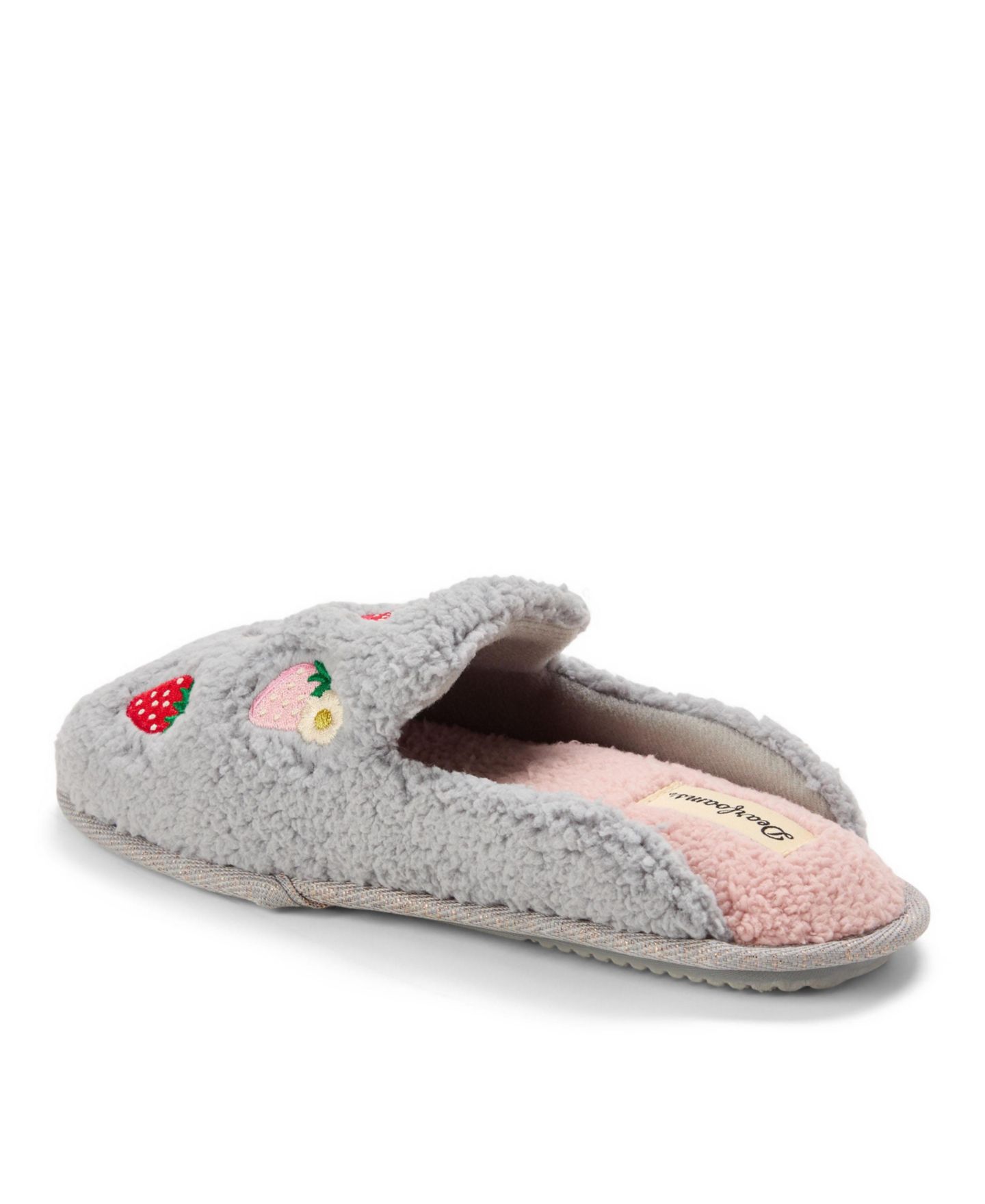 Женские тапочки Dearfoams Teddy Scuff Slipper, цвет: Серый — фото 6