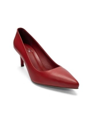 Forever and Always Shoes Women's Clyde Leather Stiletto Pointed Toe Pump