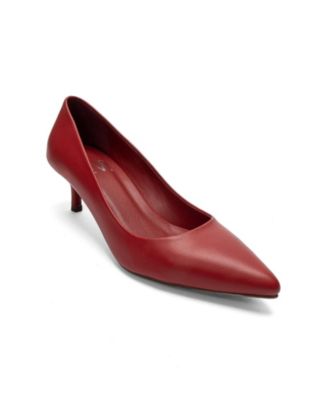 Forever and Always Shoes Women's Jalen Leather Stiletto Pump
