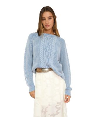 Women's Hudson Street Cable-Knit Crewneck Sweater