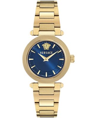 Women's V-Musa IP Yellow Gold Stainless Steel Bracelet Watch 35mm