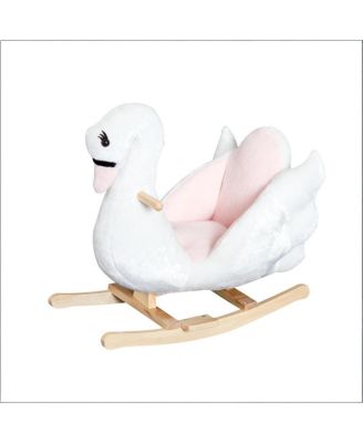 Plush Swan Rocking Horse with Lullaby, 66 lb. Capacity, Ages 18 Months+