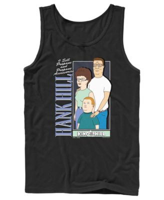 Men's King of the Hill Hank Hill Family Portrait Graphic Tank Top