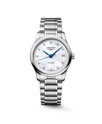 Women's Master Collection Silver Stainless Steel Strap Watch 34mm