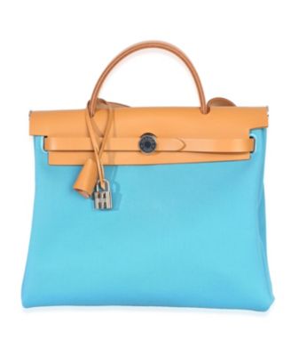 Bleu Azteque Toile Vache Hunter Herbag Zip 31 PM PHW