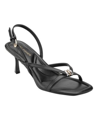 Marc Fisher Women's Derisa Square Toe Slingback Dress Sandals - Macy's