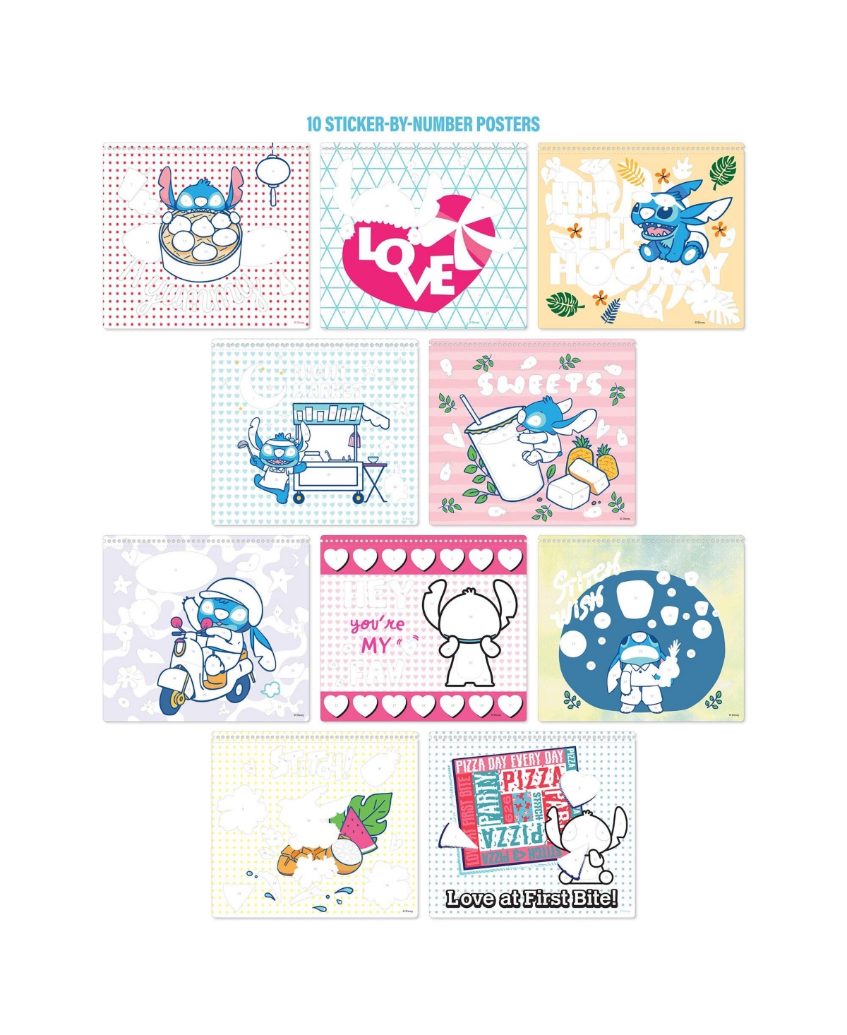 Fashion Angels Disney Stitch: Sticker By Number Portfolio Set