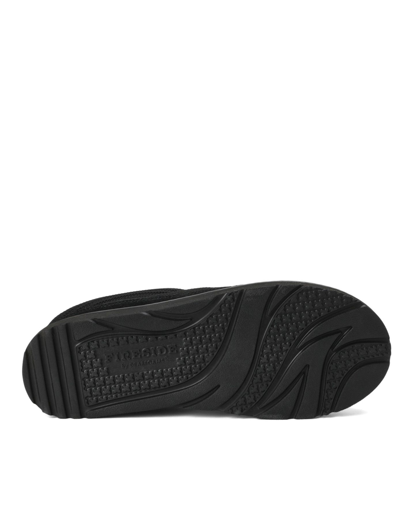 Мужские сабо Dearfoams Grafton Allday Knit Water Repellent Clog Slippers, цвет: Чёрный — фото 5