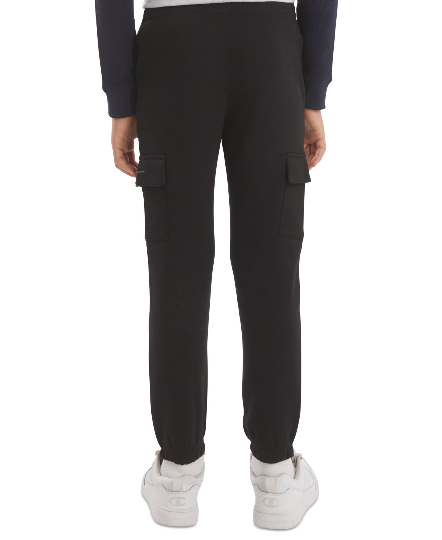 Брюки Champion Elastic-Hem Cargo Pants для мальчиков, цвет: Чёрный оникс — фото 4