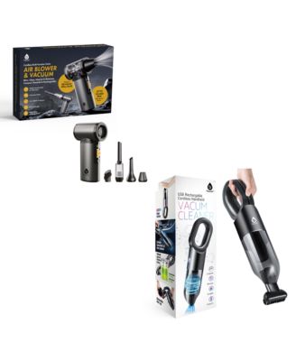 Ultimate Cleaning Bundle 3-in-1 Turbo Air Duster and Cordless Handheld Vacuum