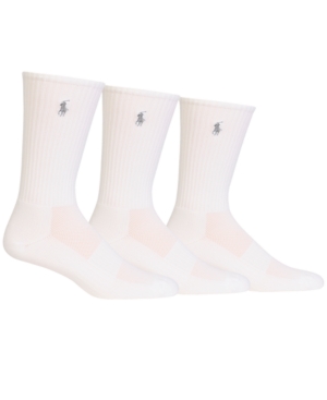 Polo Ralph Lauren Men's Socks Casual Pony Player Crew 3 Pack