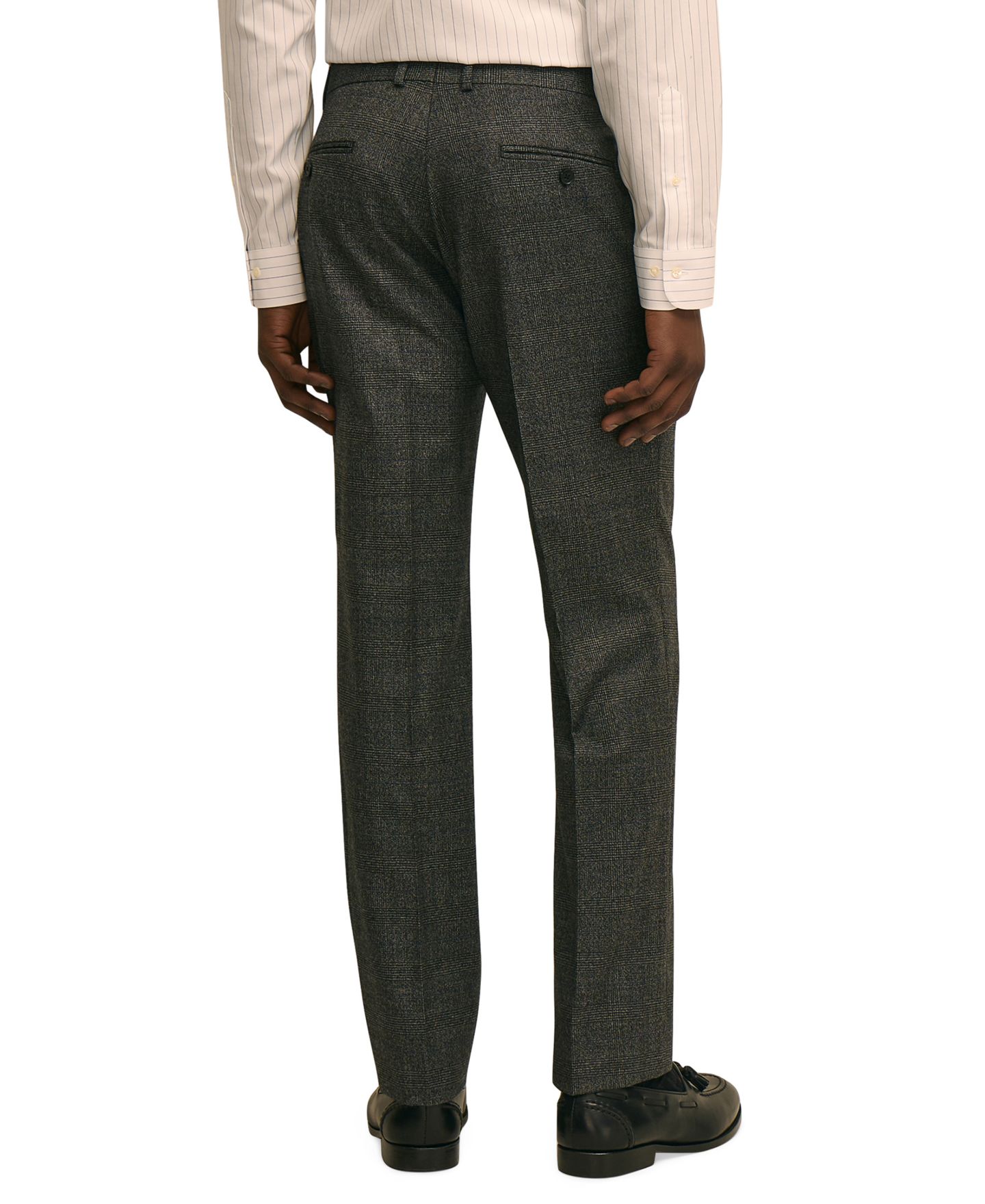 Мужские брюки Brooks Brothers Classic-Fit Wool Blend Suit Separates, цвет: Серый — фото 3