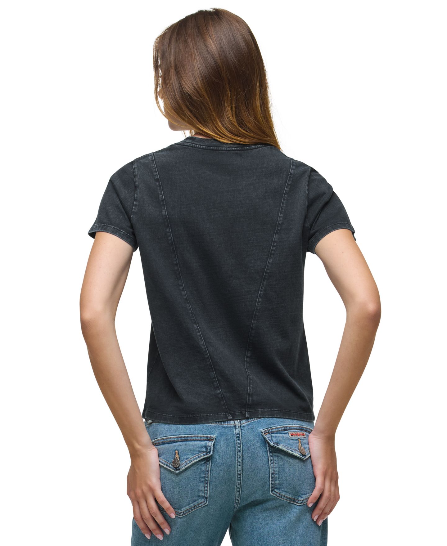 Женская футболка Hudson Jeans Relaxed Crewneck Short-Sleeve Cotton, цвет: Минеральный варёный — фото 4