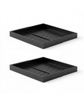 2-Pack Pull Out Cabinet Organizer Expandable 12.2in-18.9in Width 20.47in Deep Sliding Drawers
