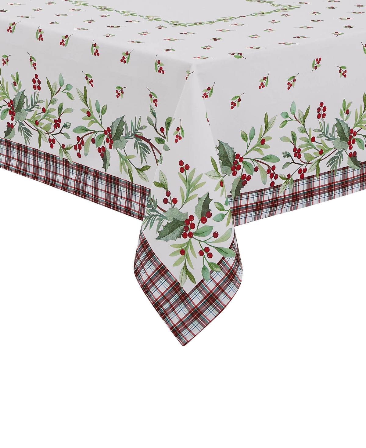 Avanti Holly Plaid Tablecloth, 60" x 102"