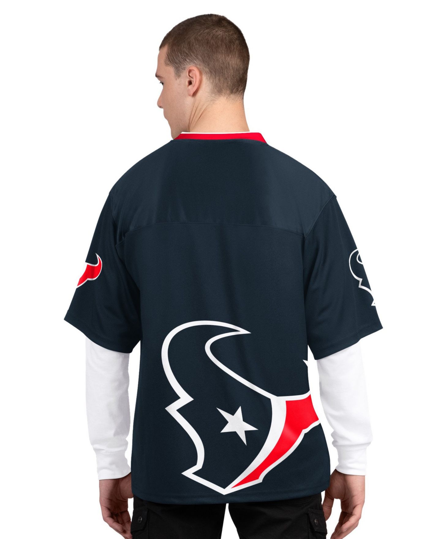 Мужские футболки Starter Scarlet/White San Francisco 49ers Short Sleeve Long Sleeve T-Shirt Combo Pack, цвет: Тёмно-синий / Белый — фото 2