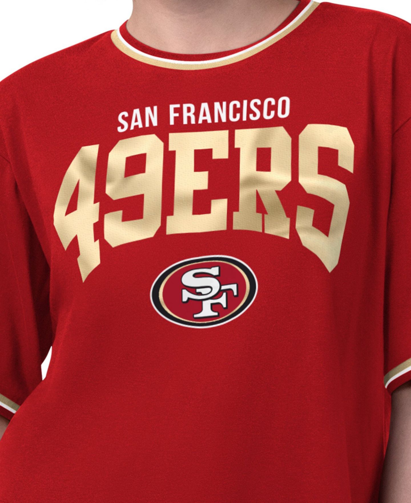 Женская футболка Starter Scarlet San Francisco 49ers Ace Cropped — фото 3