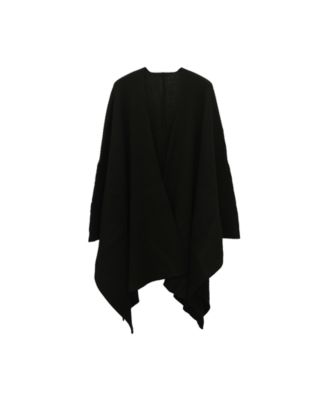 MICHAEL Open-Front Rib Ruana Wrap