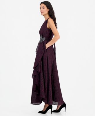 Women's Purple Embellished & Sequin Dresses