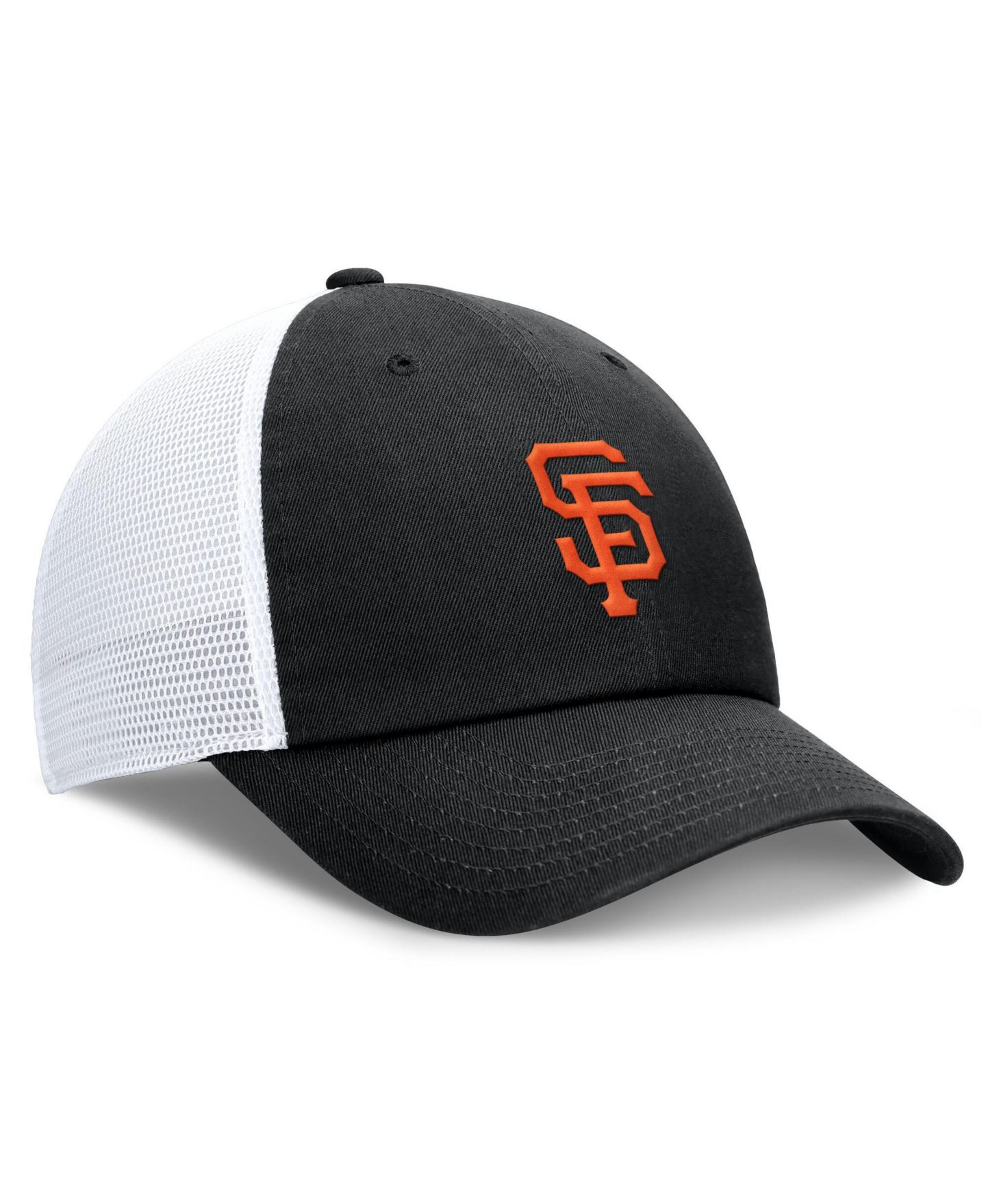 Женская кепка Nike Black/White San Francisco Giants Club Trucker Adjustable Hat — фото 3