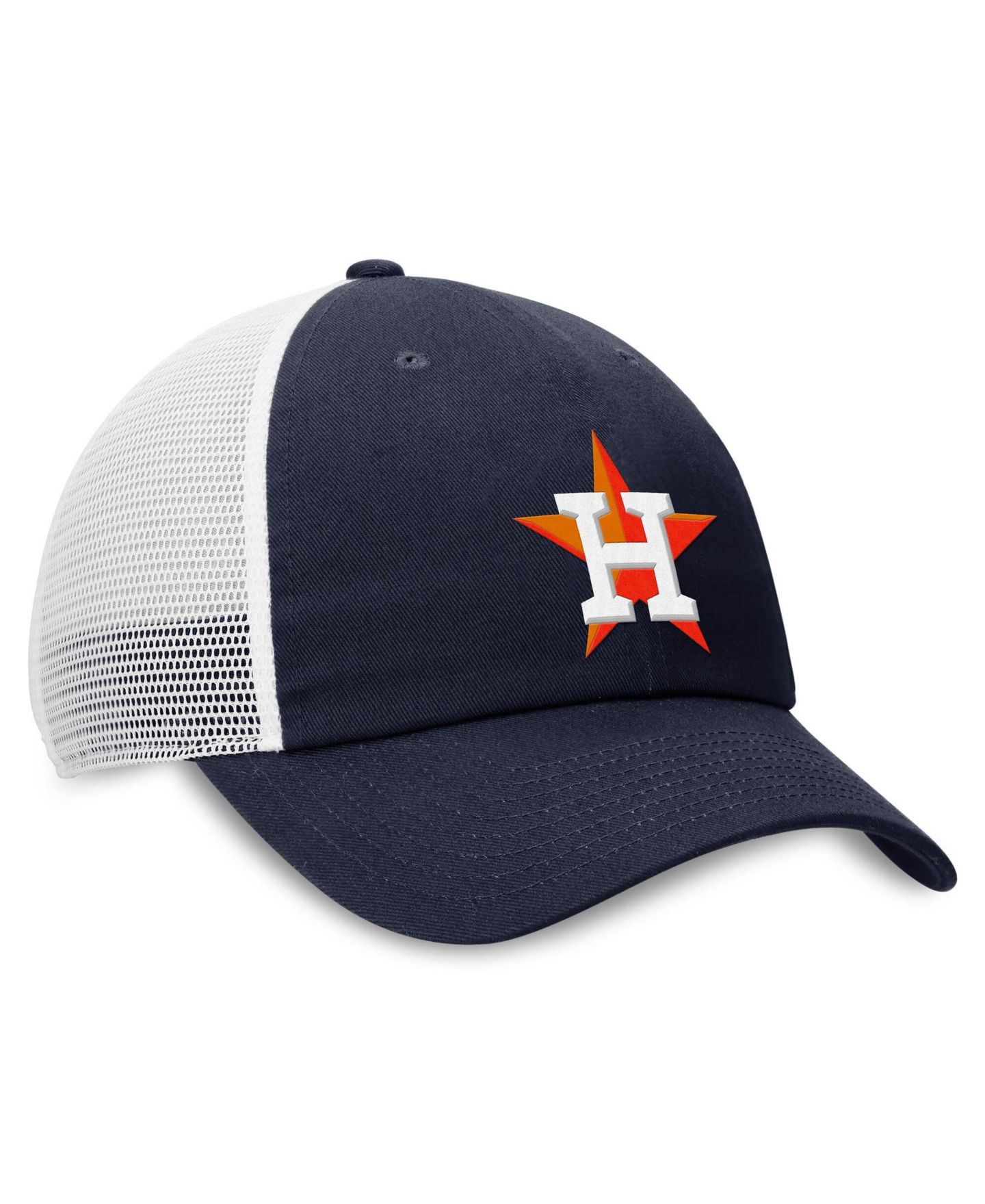 Женская кепка Nike Navy/White Houston Astros Club Trucker Adjustable Hat — фото 3