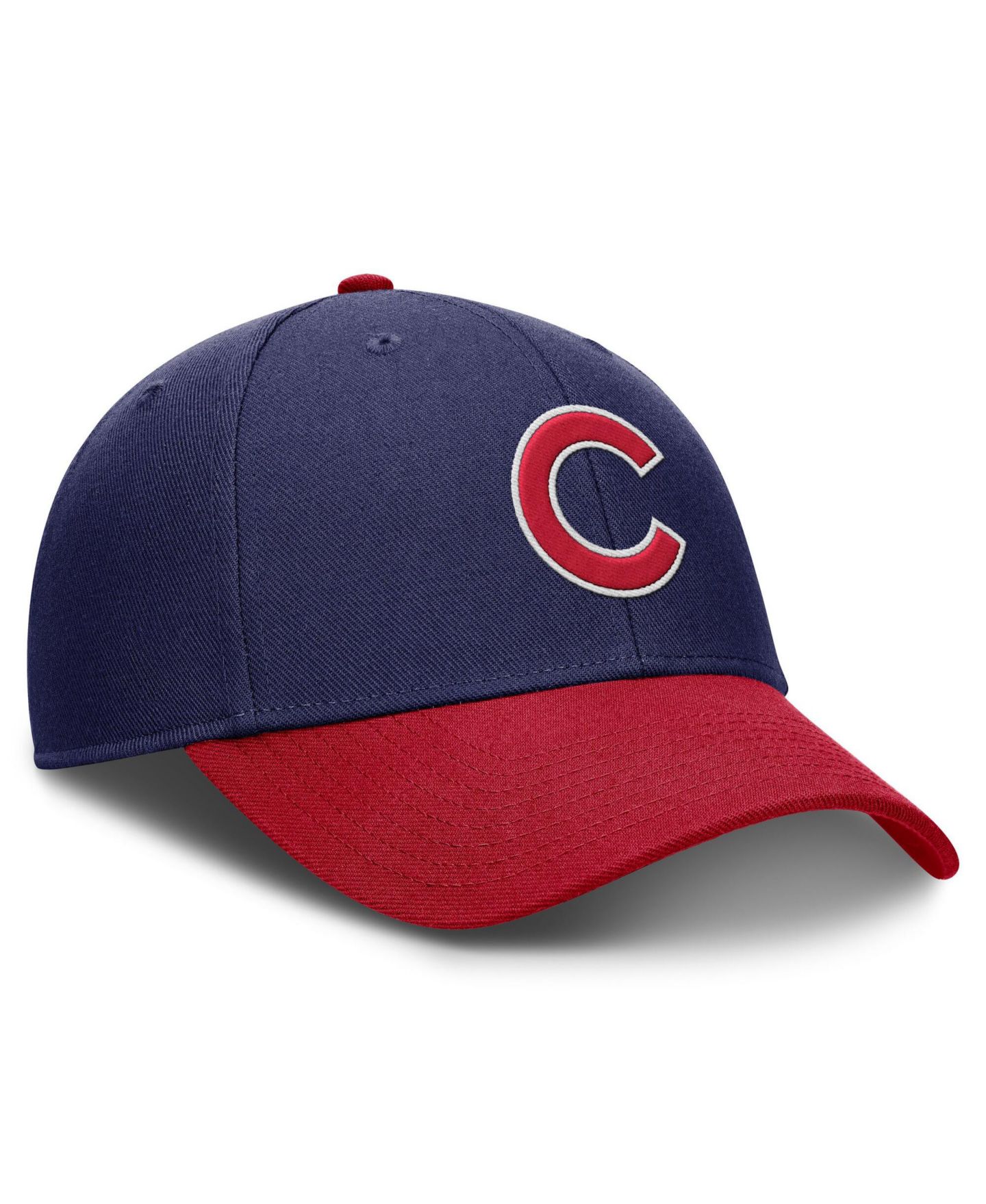 Мужская кепка Nike Navy/Red Chicago Cubs Dri-FIT Club Adjustable Hat — фото 3
