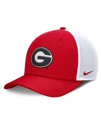 Men's Red/White Georgia Bulldogs Rise Trucker Adjustable Hat