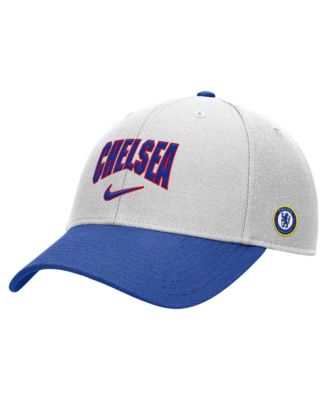 Men's White/Royal Chelsea Rise Adjustable Hat