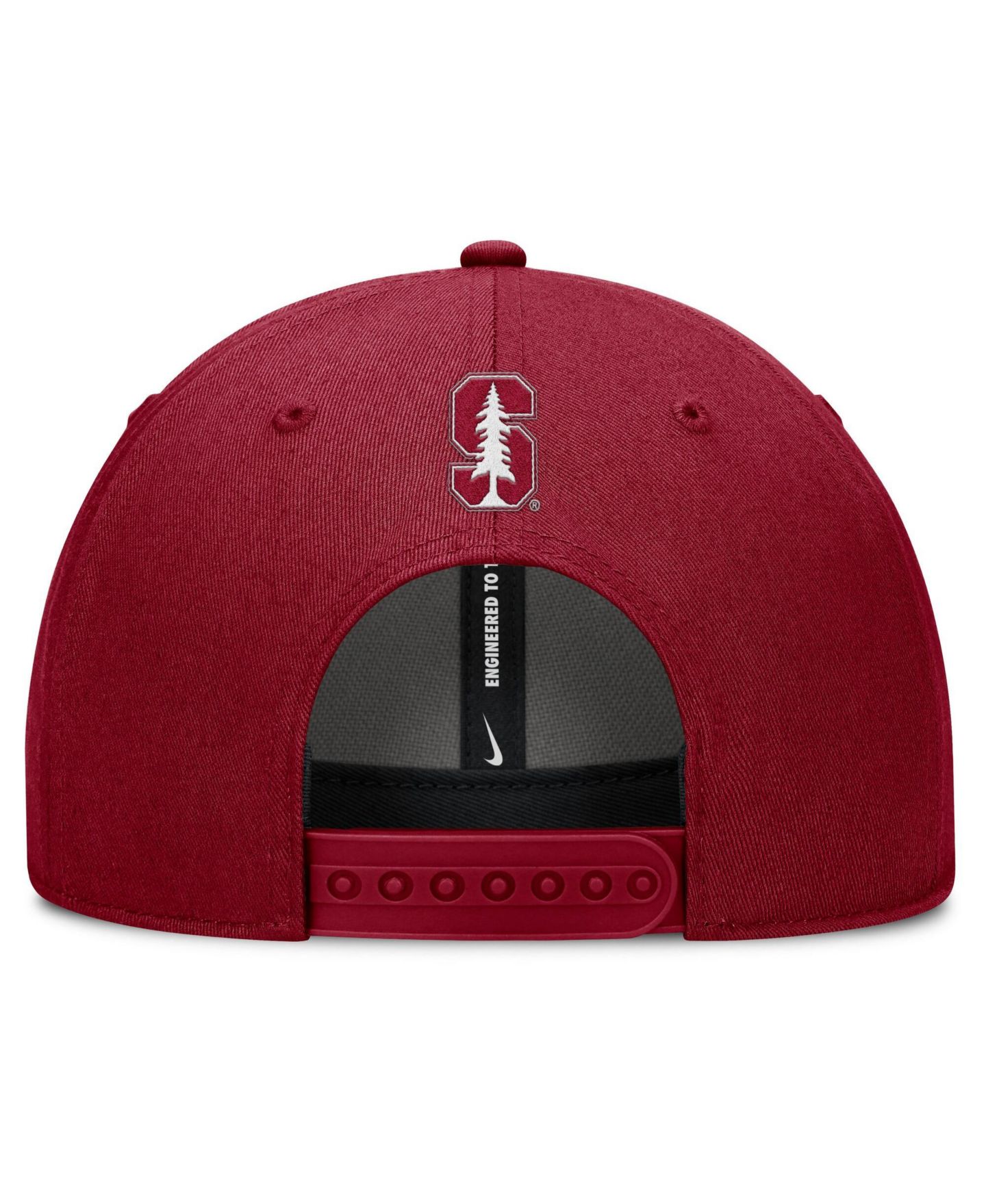 Мужская кепка Nike Cardinal Stanford Cardinal Slanted Primetime Rise Performance Adjustable Hat — фото 4