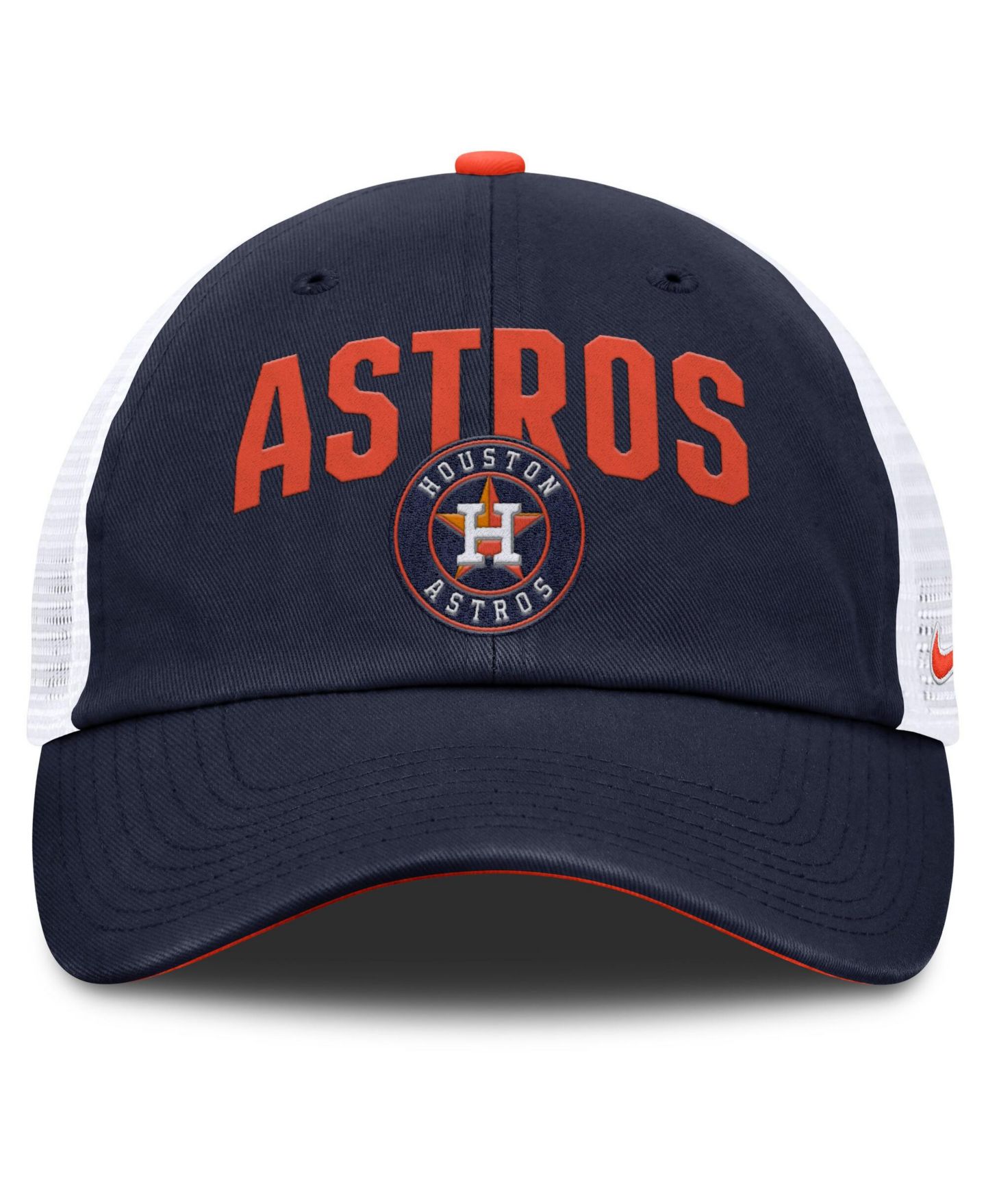 Мужская кепка Nike Navy Houston Astros Primetime Club Adjustable Trucker Hat — фото 2