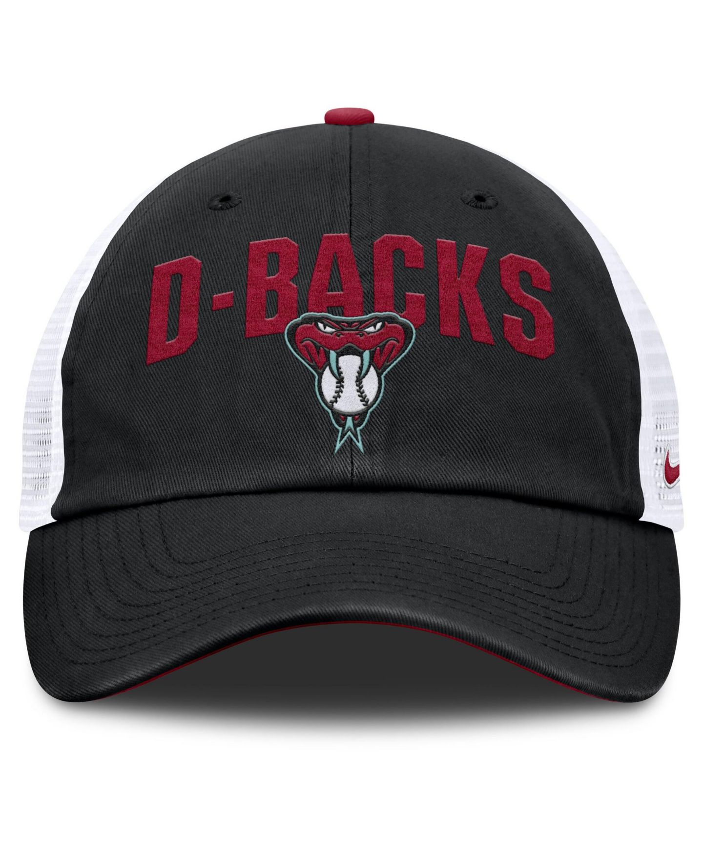 Мужская кепка Nike Black Arizona Diamondbacks Primetime Club Adjustable Trucker Hat — фото 2