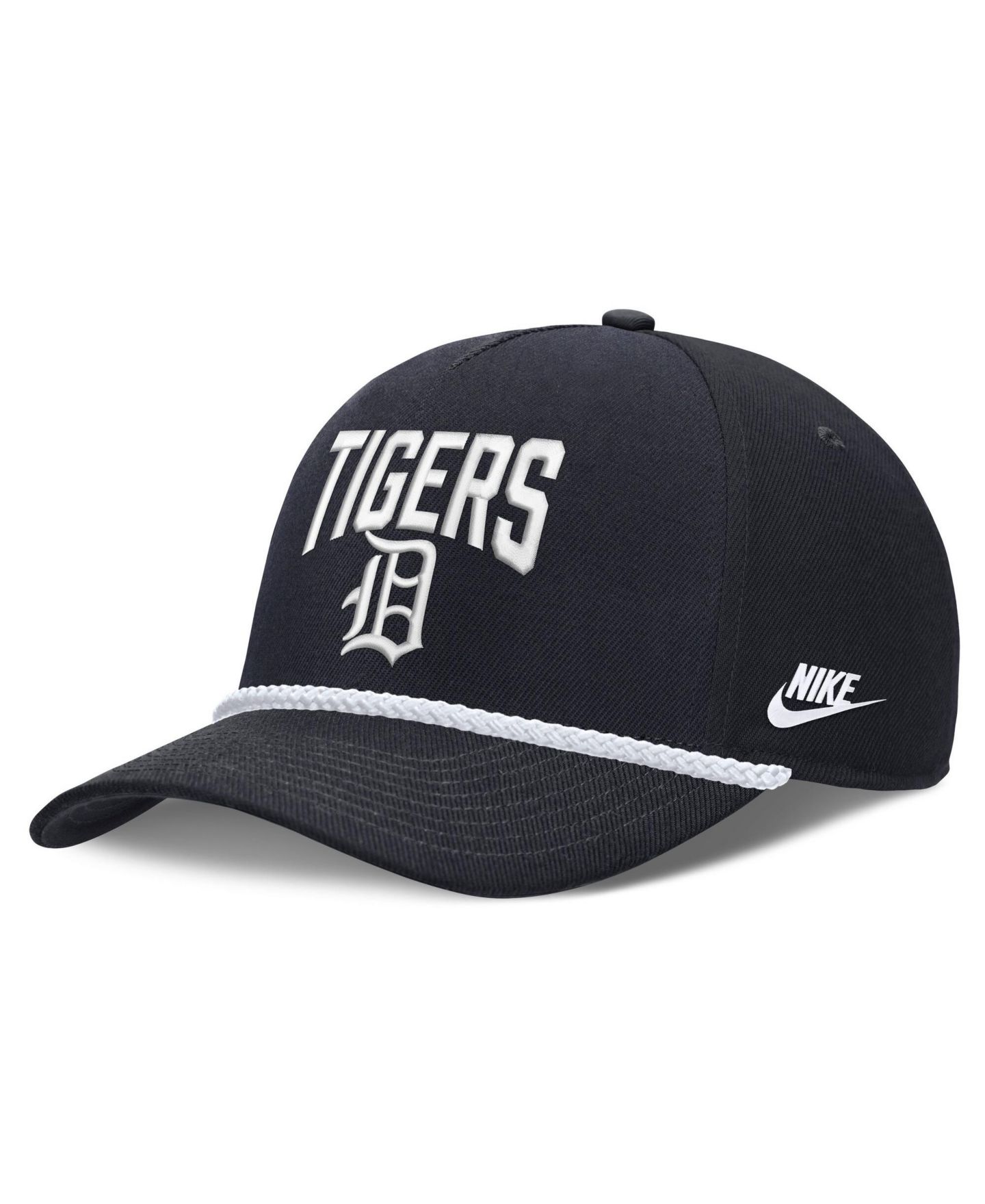 Мужская кепка Nike Navy Detroit Tigers Cooperstown Rise Adjustable Hat — фото 1