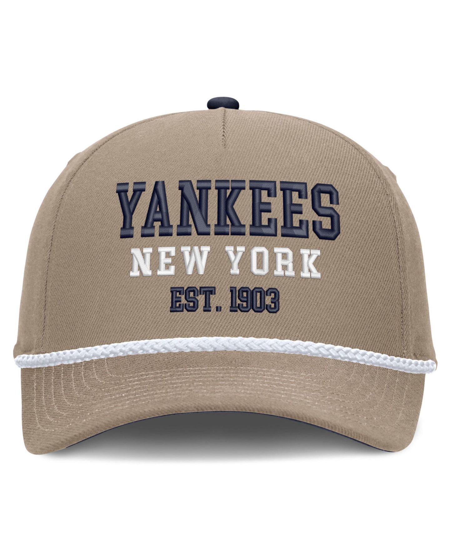 Мужская кепка Nike Khaki New York Yankees Father's Day Rope Rise Adjustable Hat — фото 2